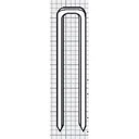 12 mm tacker round staples, 1,000 pieces for cables