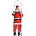 Santa Claus on ladder with 120 LEDs