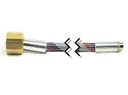 High-pressure air hose with adapter, 180 cm
