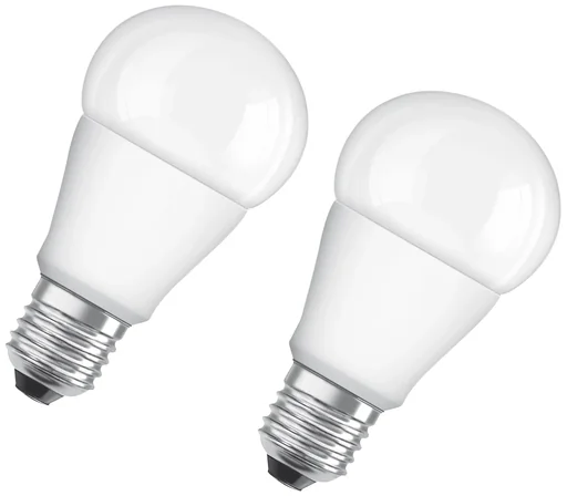 "LED STAR CLA60 lamp, 10 watts, E27, matt, warm white - 2 pieces image"