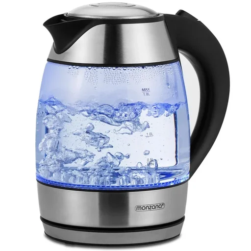 "Kettle black/silver glass 1.8L image"
