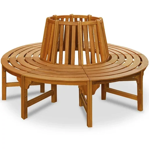 "Tree bench 190 cm, eucalyptus wood FSC certified image"