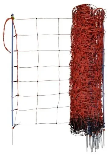 "Sheep net OviNet Premium, 50 m, orange, 108 cm, single point image"