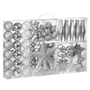 Christmas balls - 102 pieces - silver