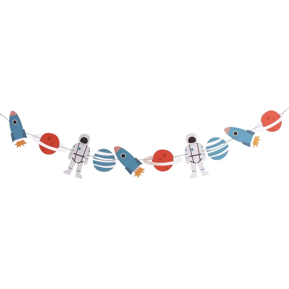 "Ava & Yves party garlands space image"