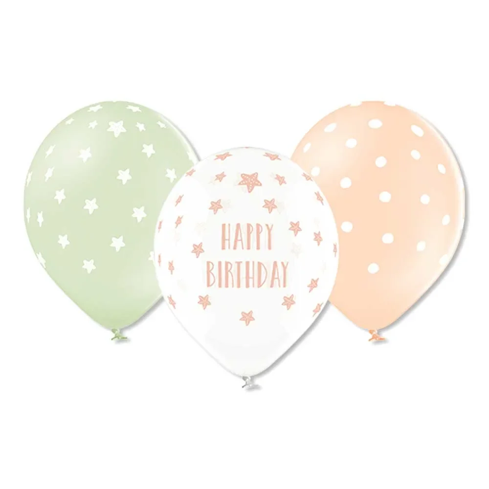 "Ava & Yves Balloons Mermaid Natural rubber image"