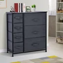 Drawer cabinet storage cabinet with 7 foldable fabric drawers