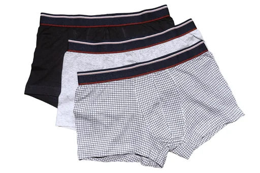 "Retro shorts in a pack of 3, melange/plain/printed, size L image"