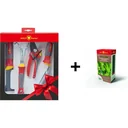 City 4-piece garden tool set with grass seeds