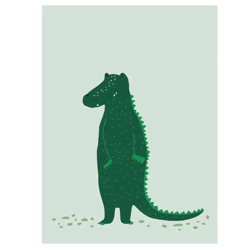 "Trixie children's poster crocodile image"