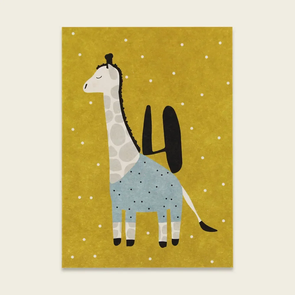 "Ava & Yves Postcard Giraffe "4" image"