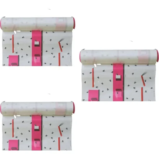 "Pest-Stop Fly Traps - Adhesive Strips Against Flies - Wide - 3 PIPS image"