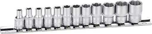 "1/4" socket wrench set 4 - 13 mm, 12 pieces image"