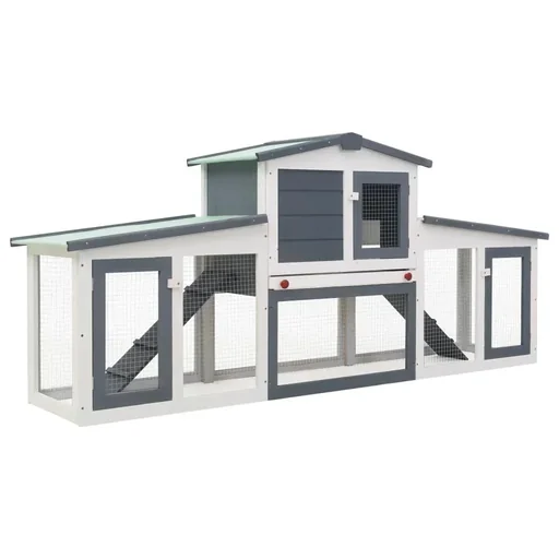 "Large outdoor rabbit hutch 204x image"