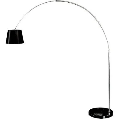 "VT-7451 Arc lamp with heavy base - floor lamp - E27 - black image"
