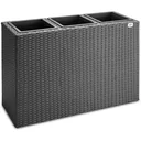 Standing flowerpot black 83x30.5x60cm