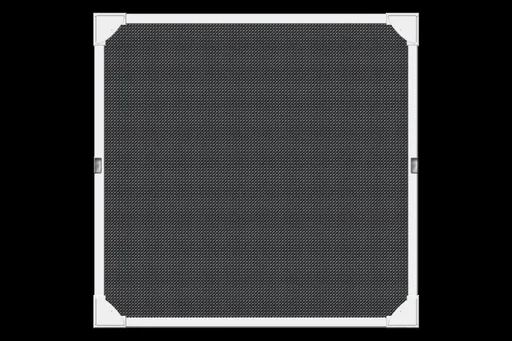 "Fly screen magnetic frame with pollen protection, white, 100 x 120 cm image"