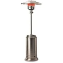 Patio heater - Heater - Adjustable power - 12kW - 46x46x220cm - Silver