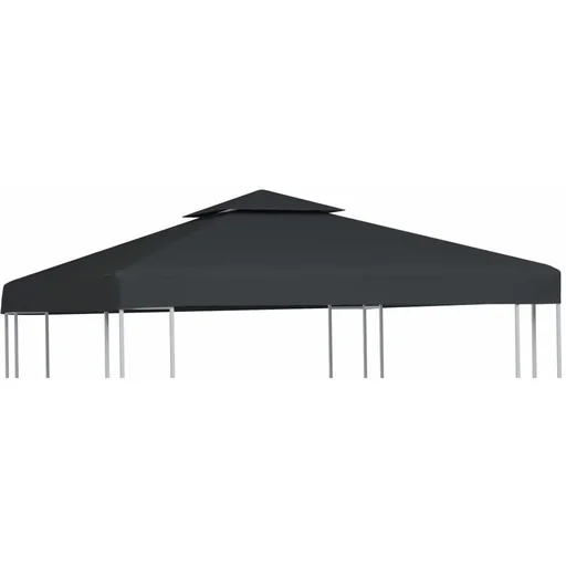 "Replacement canvas gazebo 310 g/m² 3x3 m dark grey image"