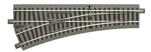 "Left switch for manual operation, length 200 mm, branch angle 22.5°, branch radius 502.7 mm image"
