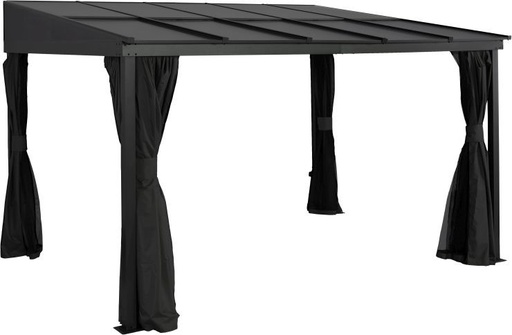 "St. Barth 1014 Patio Cover 423×298×240 cm Anthracite – 8mm Twin-Wall Panels & Snow Load Supports image"