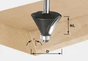 Chamfer cutter HW D38.5 / 23 / 30 Degree KL