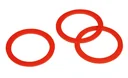 HIKO plastic sealing ring, 2.5 mm, red, pack of 5
