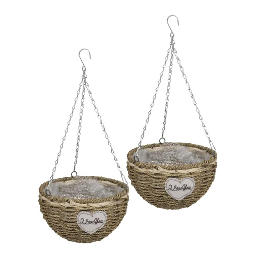 "Seagrass plant basket set of 2 image"