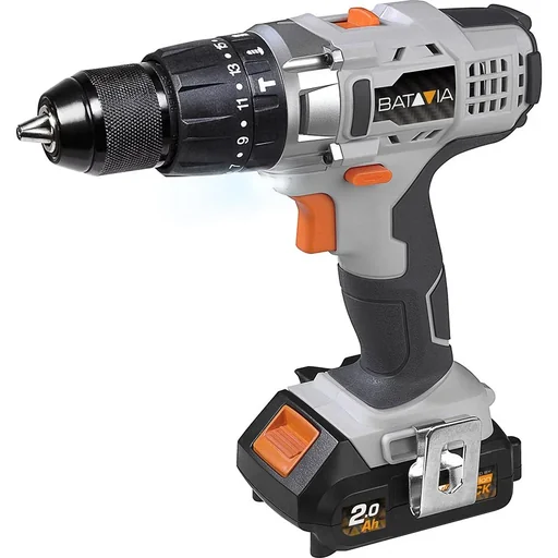 "18V LI-ION ACCUBORMACHINE WITH TAPPING FUNCTION Integrated 2x 2.0 Ah batteries in the case MAXXPACK COLLECTION image"