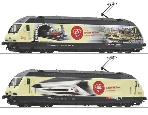 "Electric locomotive 460 019-3 "175 Years of Swiss Railways" SBB 2 conductor DC image"