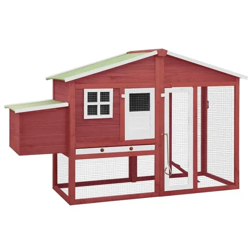 "Chicken coop with sturdy nesting box image"