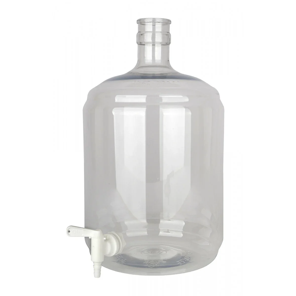 Carboy, Fermenting bottle PET 12 litres with tap 5/16-7/16