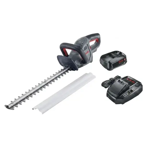 "18 V BOSCH HOME AND GARDEN COMPATIBLE Cordless Hedge Trimmer HT 1845 - incl. battery and charger image"