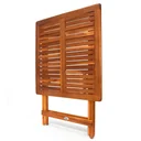 Acacia wood side table 70x70x73cm foldable