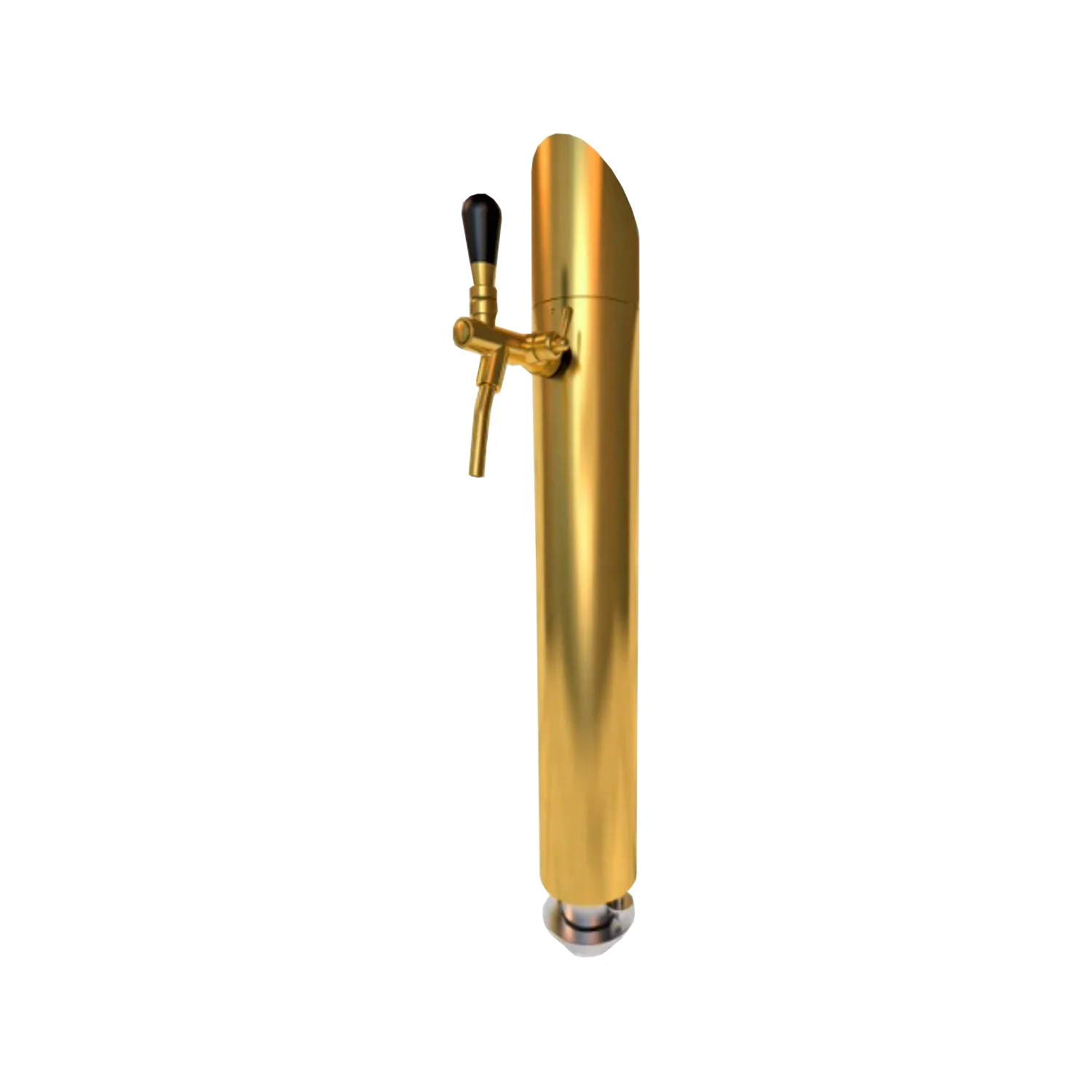 "Beer tower, tower beer dispenser- Model Tower,TIN gold-coloured (scratch-resistant gold look), 1 line image"
