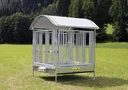 Professional square hay rack with safety horse feeding grids