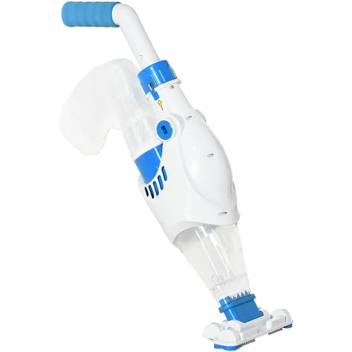"Electric Pool Cleaner, Cordless & Waterproof, Blue+White, 65 x 20 x 17 cm image"