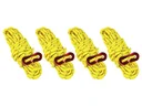 Reflective guy ropes, 4 mm, 4 m length, 4 pieces