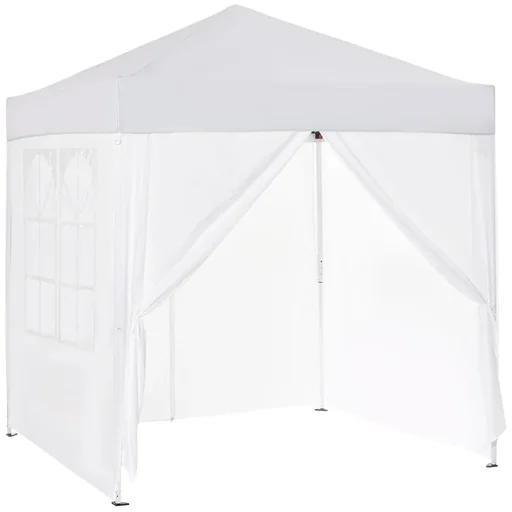 "Pavilion 3x3m folding pavilion 4 side walls with window door with zipper marquee garden tent pop-up pavilion incl. He image"