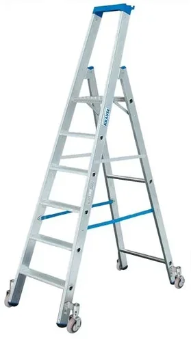 "Stepladder aluminum 5 steps ladder mobile image"