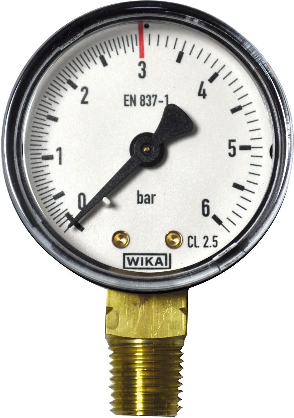 "Manometer, working pressure gauge, 0-6/3 bar image"
