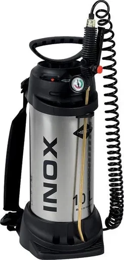 "Inox high-pressure sprayer 10 liters, with pressure regulator image"