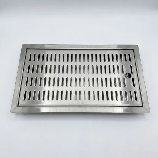 "Drip tray, Catch tray - CNS for recess, 480 x 313 mm image"