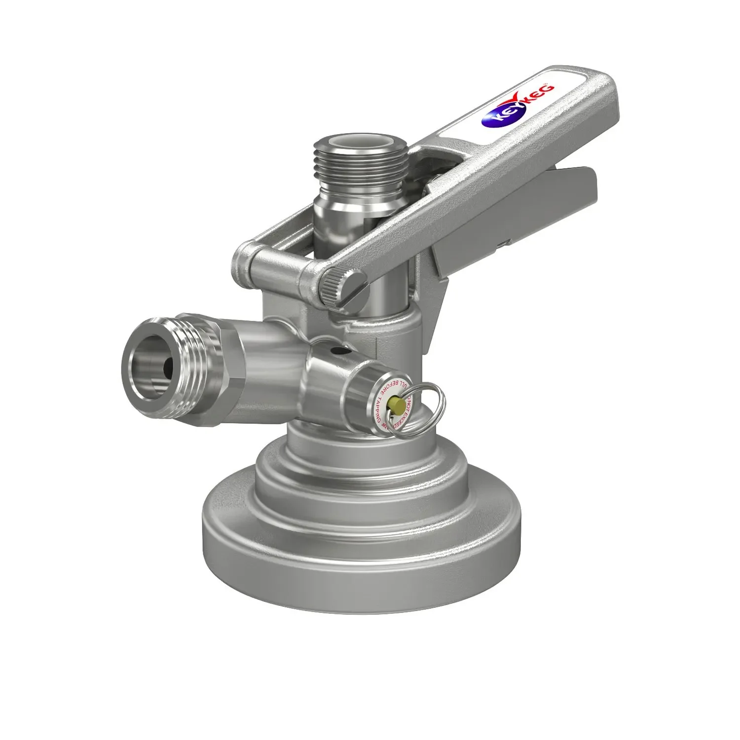 "Keg coupler, Keg closure for KeyKeg barrels - With safety valve & stainless steel sensor for beer, wine & soft drinks image"