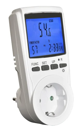 "Energy cost meter, digital image"