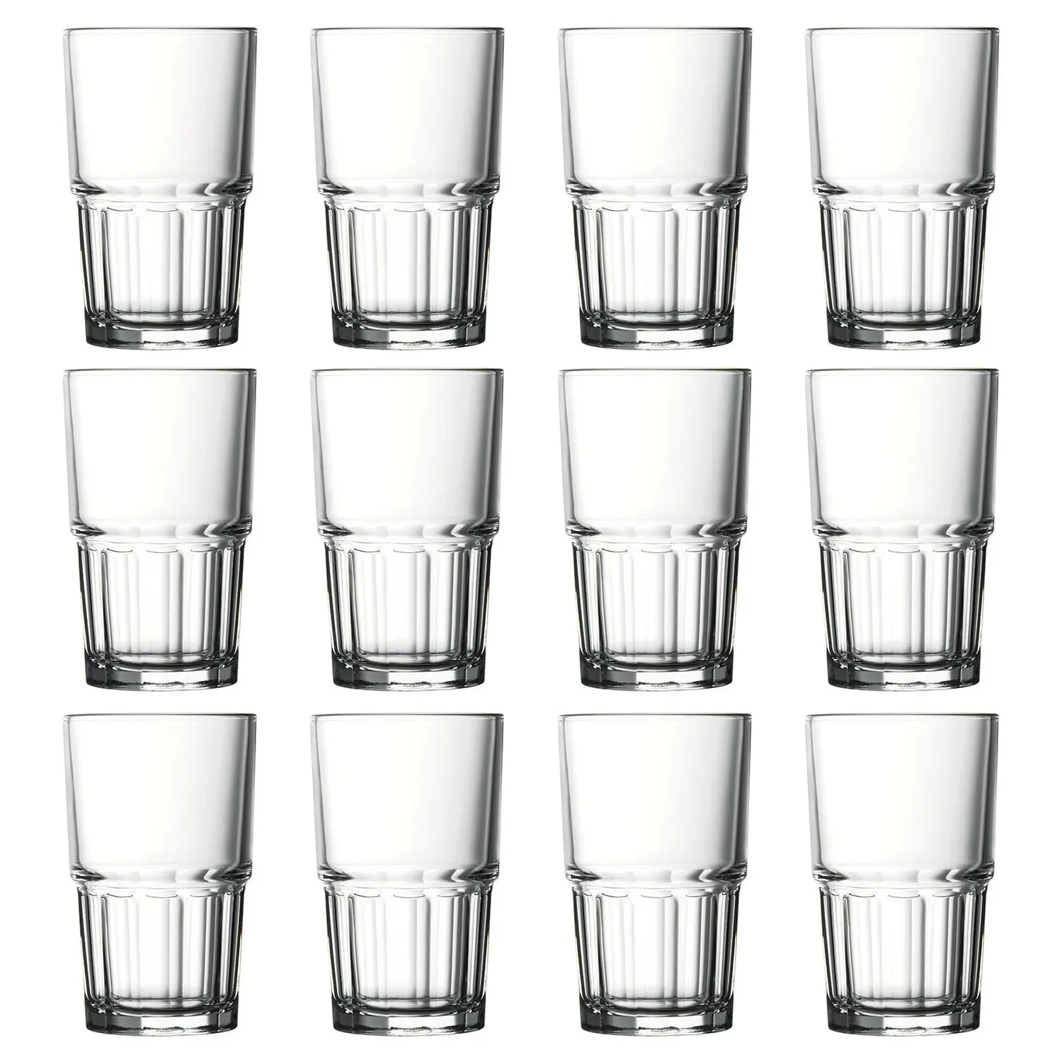 "Long drink glasses, Drinking glasses set of 12 - Next, 284ml image"