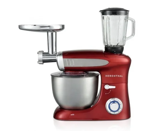 "Herenthal Food Processor 1900W - 3 in 1 - Red image"