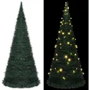 Christmas tree with LED pop-up 210 cm green