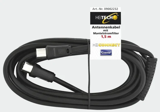 "Antenna cable with sheath current filter 1.5m image"