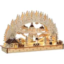 LED candle arch - candle holder - Christmas - wood